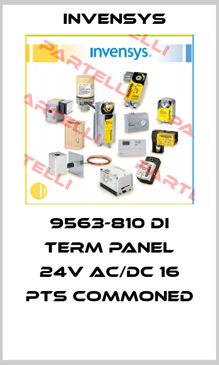 9563-810 DI TERM PANEL 24V AC/DC 16 PTS COMMONED  Invensys
