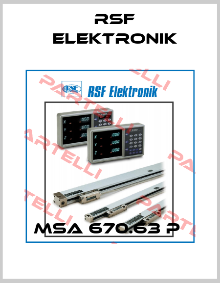 MSA 670.63 P  Rsf Elektronik