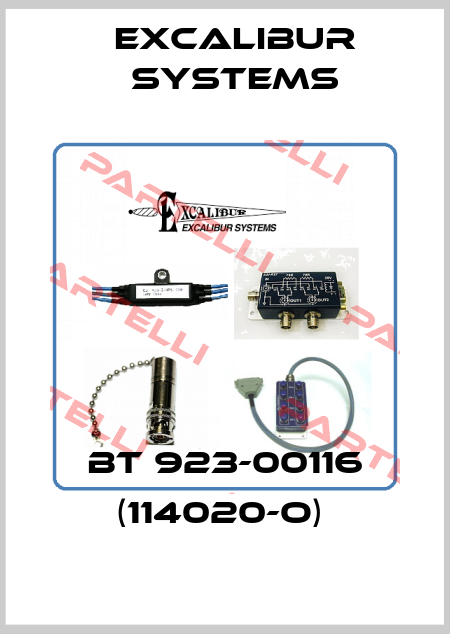 BT 923-00116 (114020-O)  Excalibur Systems