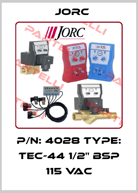 P/N: 4028 Type: TEC-44 1/2" BSP 115 VAC JORC Industrial BV