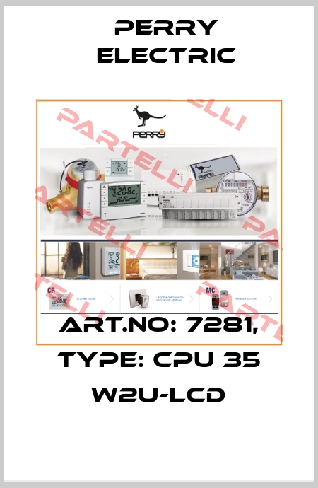 Art.No: 7281, Type: CPU 35 w2u-LCD Perry Electric