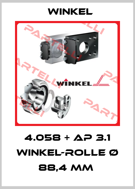 4.058 + AP 3.1 WINKEL-Rolle Ø 88,4 mm  Winkel
