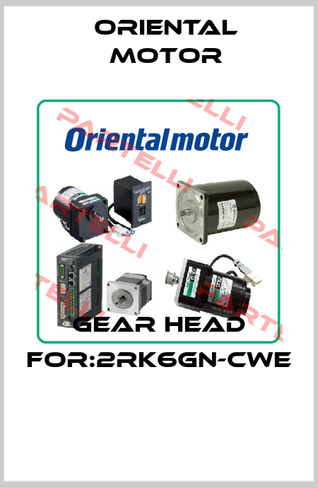 Gear Head For:2RK6GN-CWE  Oriental Motor