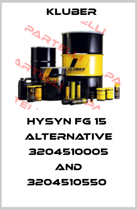 HySyn FG 15  alternative 3204510005 and 3204510550  Kluber
