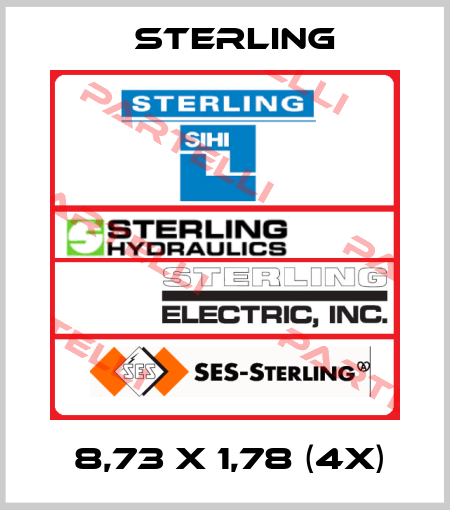  Φ8,73 x 1,78 (4x)  Sterling