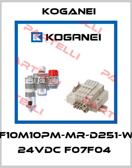 F10M10PM-MR-D251-W 24VDC F07F04  Koganei