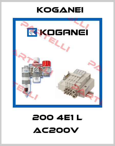 200 4E1 L AC200V  Koganei