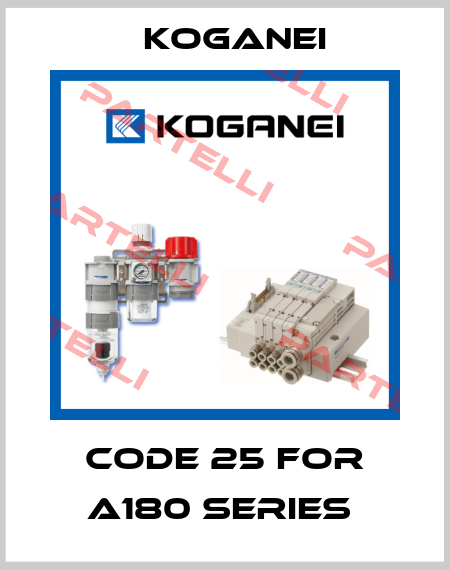 CODE 25 FOR A180 SERIES  Koganei