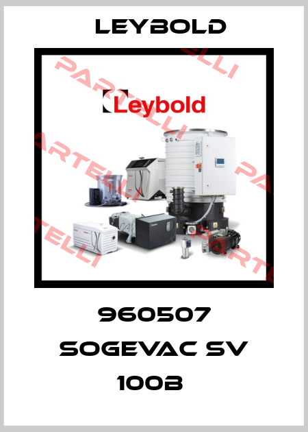 960507 SOGEVAC SV 100B  Leybold
