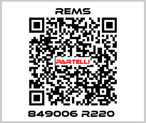 849006 R220  Rems