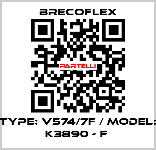 Type: V574/7F / Model: K3890 - F  Brecoflex