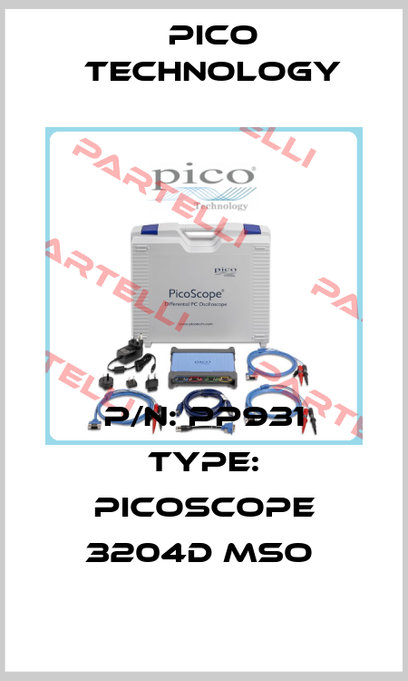 P/N: PP931 Type: PicoScope 3204D MSO  Pico Technology