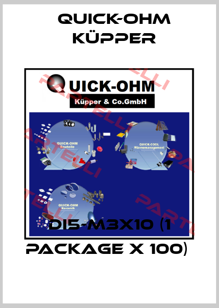 DI5-M3X10 (1 package x 100)  Quick-Ohm Küpper