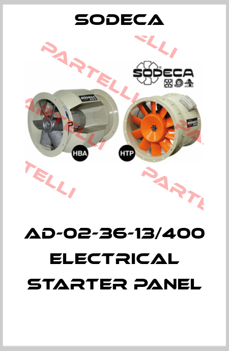 AD-02-36-13/400  ELECTRICAL STARTER PANEL  Sodeca