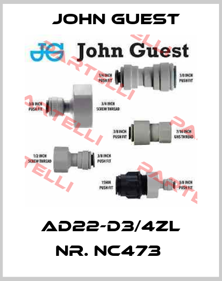 AD22-D3/4ZL NR. NC473  John Guest