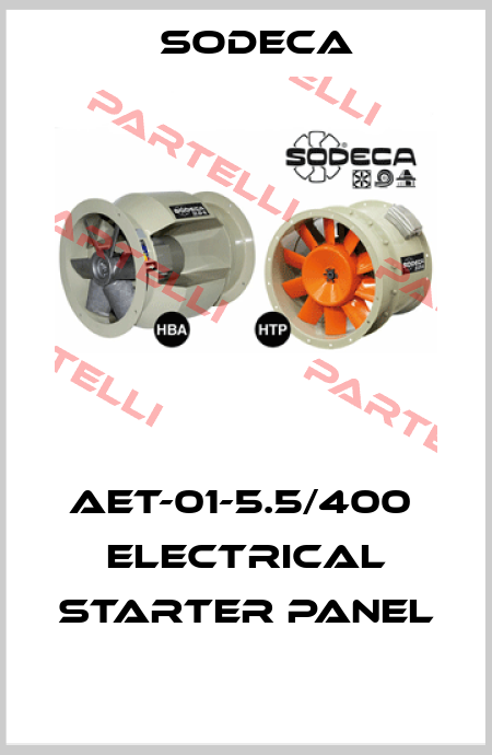 AET-01-5.5/400  ELECTRICAL STARTER PANEL  Sodeca