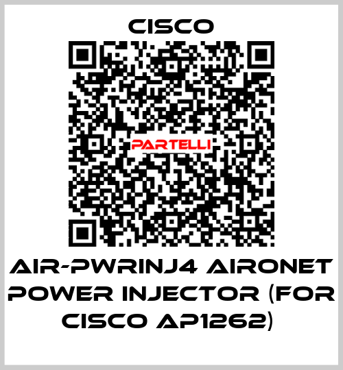AIR-PWRINJ4 AIRONET POWER INJECTOR (FOR CISCO AP1262)  Cisco