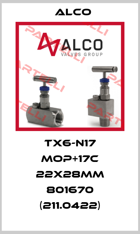 TX6-N17 MOP+17C 22x28mm 801670 (211.0422)  Alco