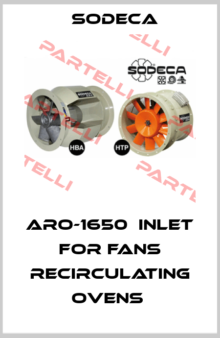 ARO-1650  INLET FOR FANS RECIRCULATING OVENS  Sodeca
