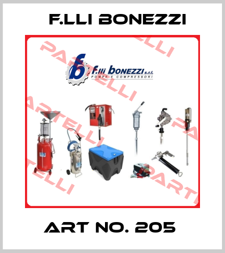 ART NO. 205  F.lli Bonezzi