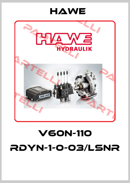 V60N-110 RDYN-1-0-03/LSNR  Hawe