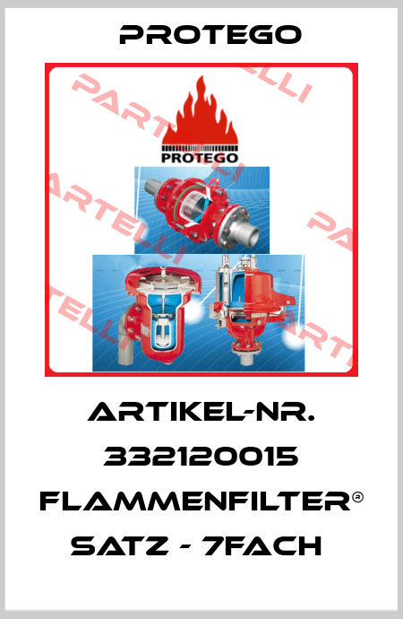 ARTIKEL-NR. 332120015 FLAMMENFILTER® SATZ - 7FACH  Protego