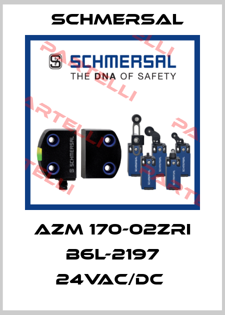 AZM 170-02ZRI B6L-2197 24VAC/DC  Schmersal