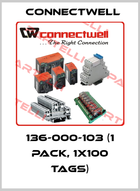 136-000-103 (1 pack, 1x100 Tags) CONNECTWELL