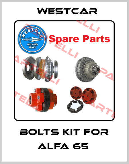Bolts kit for Alfa 65  Westcar