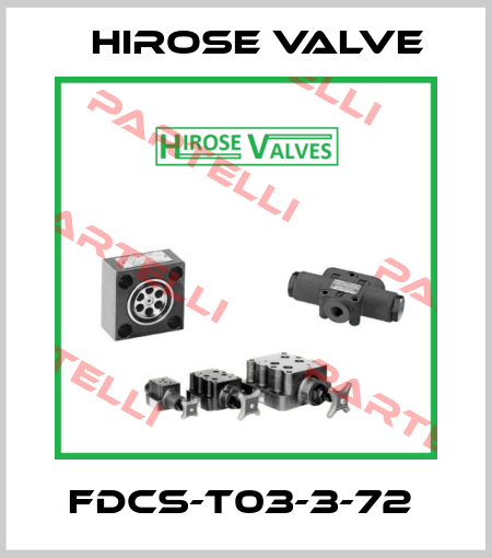 FDCS-T03-3-72  Hirose Valve