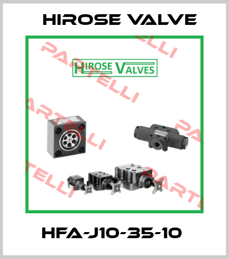 HFA-J10-35-10  Hirose Valve