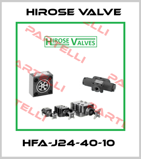 HFA-J24-40-10  Hirose Valve