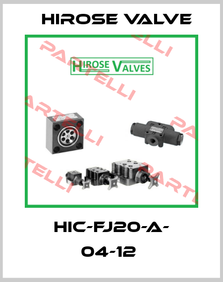 HIC-FJ20-A- 04-12  Hirose Valve