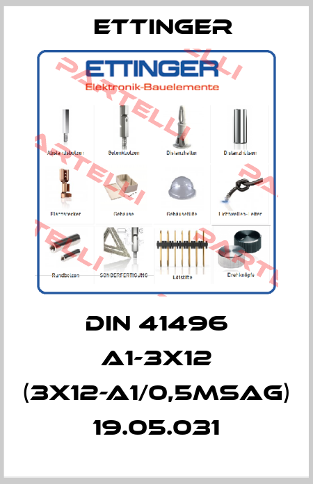 DIN 41496 A1-3X12 (3X12-A1/0,5MSAG) 19.05.031 Ettinger