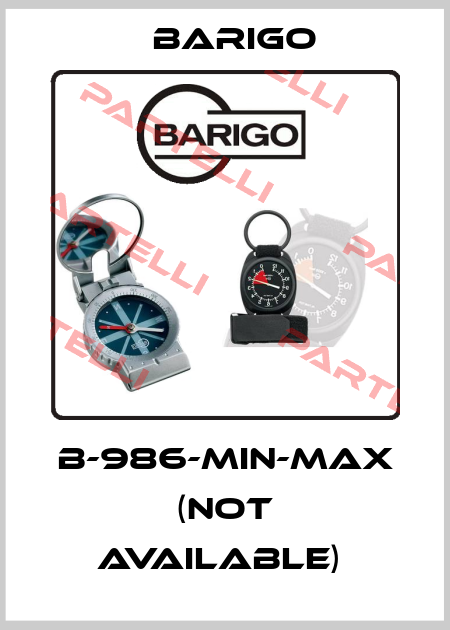 B-986-MIN-MAX (Not available)  Barigo