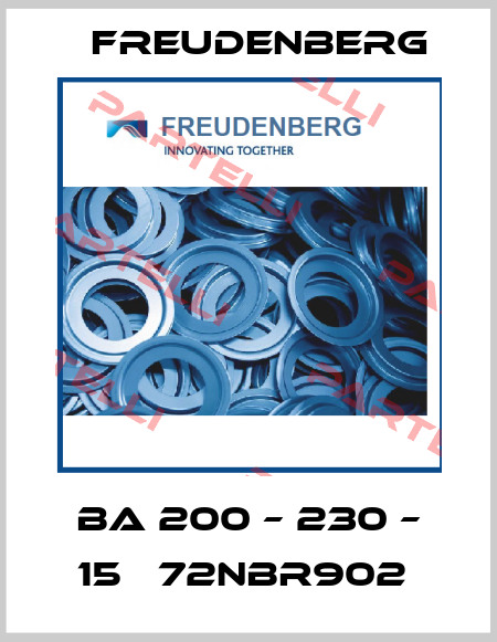 BA 200 – 230 – 15   72NBR902  Freudenberg