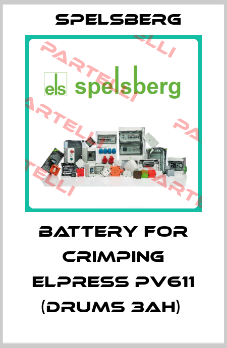 battery for crimping Elpress PV611 (drums 3ah)  Spelsberg