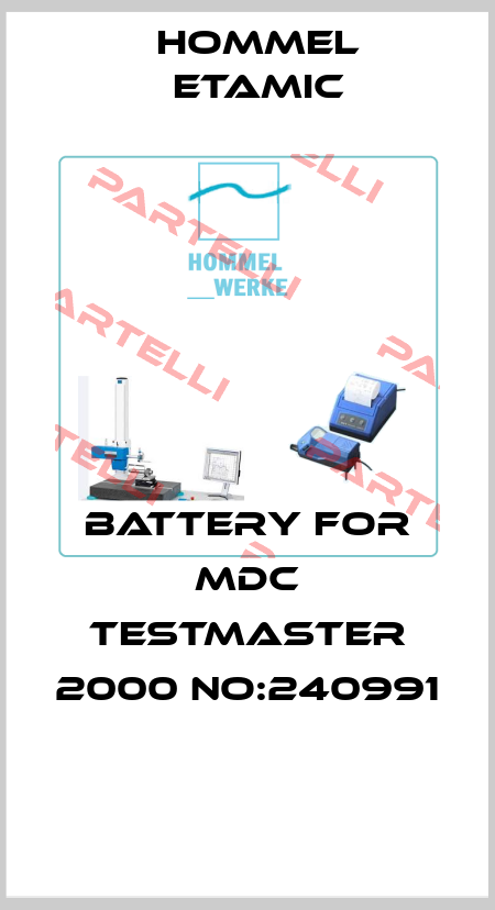 BATTERY FOR MDC TESTMASTER 2000 NO:240991  Hommelwerke