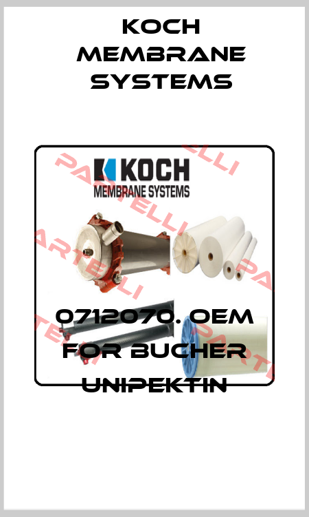 0712070. OEM for Bucher Unipektin Koch Membrane Systems