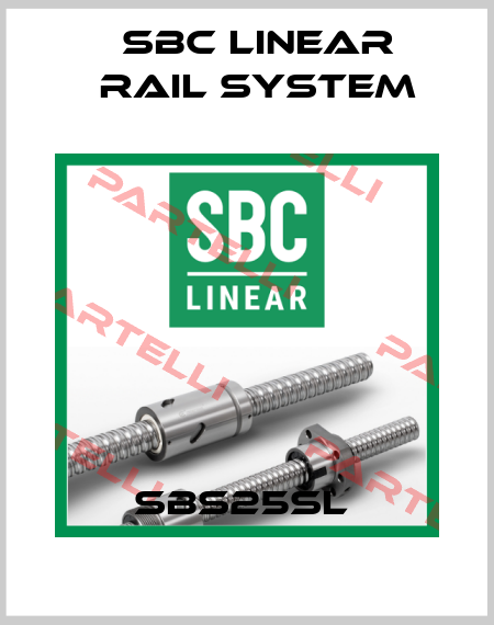 SBS25SL  SBC Linear Rail System