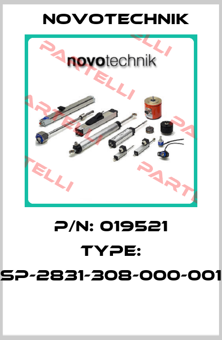 P/N: 019521 Type: SP-2831-308-000-001  Novotechnik