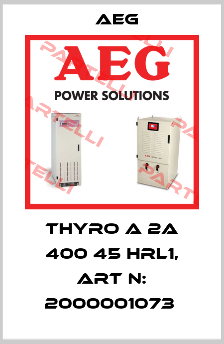 THYRO A 2A 400 45 HRL1, Art N: 2000001073  AEG