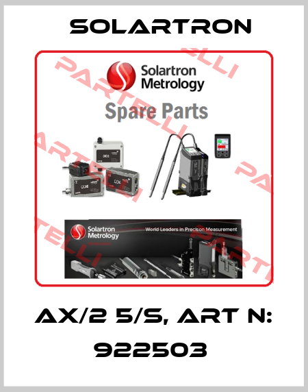 AX/2 5/S, art N: 922503  Solartron