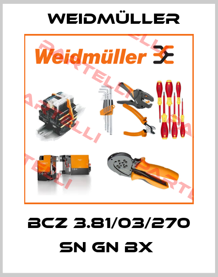 BCZ 3.81/03/270 SN GN BX  Weidmüller