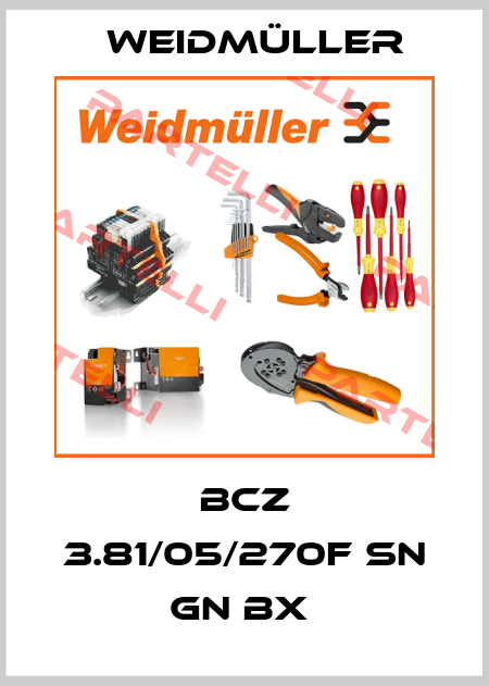 BCZ 3.81/05/270F SN GN BX  Weidmüller