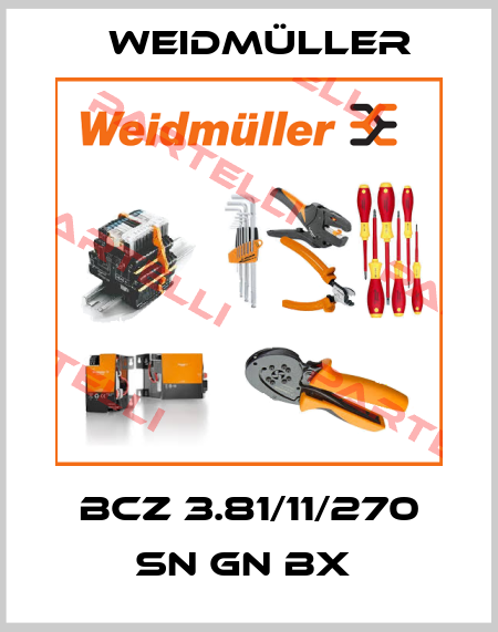 BCZ 3.81/11/270 SN GN BX  Weidmüller