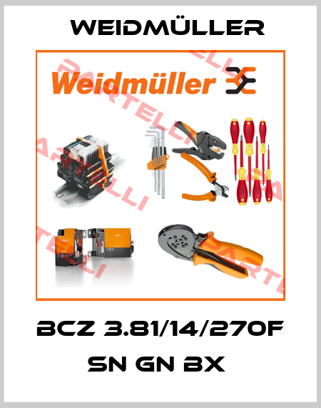 BCZ 3.81/14/270F SN GN BX  Weidmüller