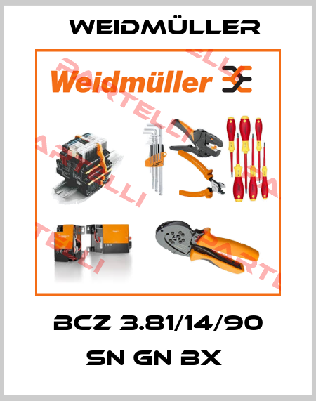 BCZ 3.81/14/90 SN GN BX  Weidmüller