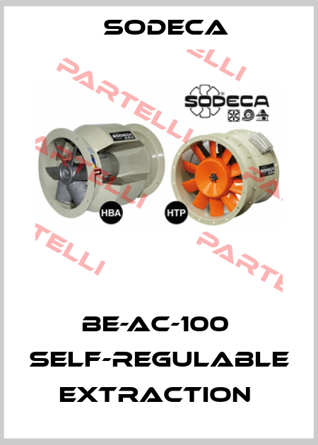 BE-AC-100  SELF-REGULABLE EXTRACTION  Sodeca