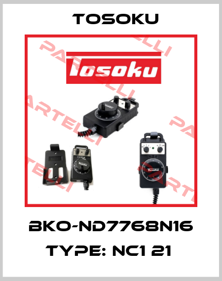 BKO-ND7768N16 TYPE: NC1 21  TOSOKU